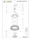 INDONESIA MINI * PLAFÓN / VENTILADOR - RATAN